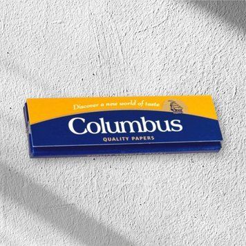Бумага для самокруток COLUMBUS с клеем 1 упаковка (50шт) пап1 фото